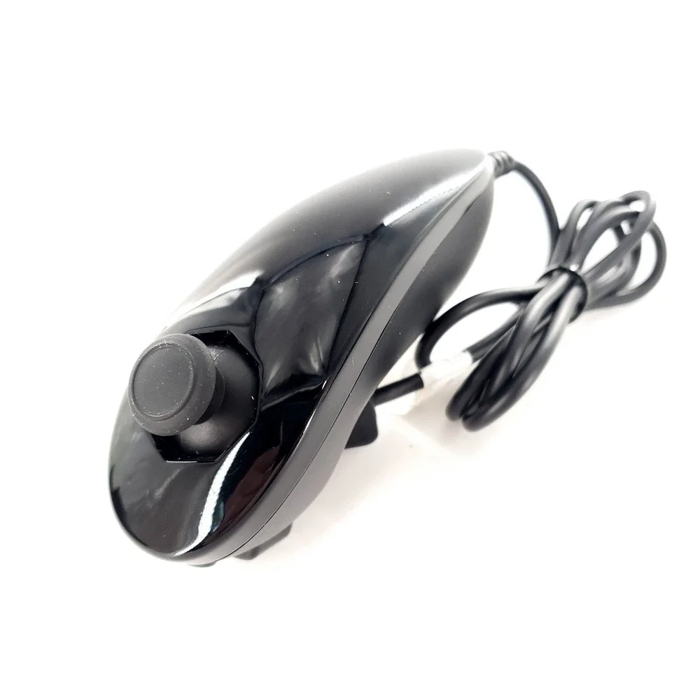 Genuine Nintendo Wii MotionPlus Controller RVL-036 Black w/ Nunchuk Tested Works